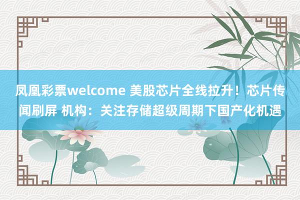 凤凰彩票welcome 美股芯片全线拉升！芯片传闻刷屏 机构：关注存储超级周期下国产化机遇