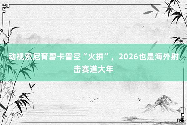 动视索尼育碧卡普空“火拼”，2026也是海外射击赛道大年